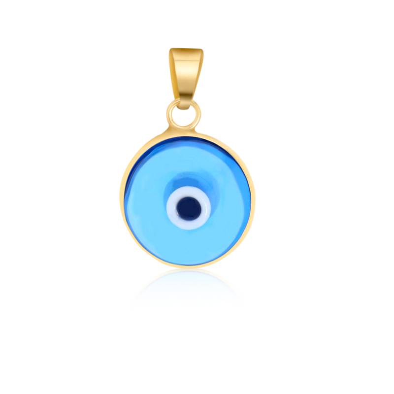 Goldanhänger "blaues Auge" 585 Gelbgold 1017