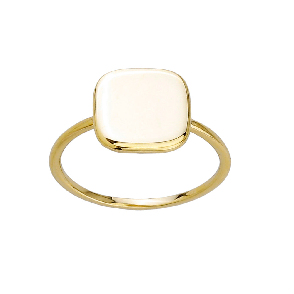 Ring mit Platte 585/- Gelbgold 2022