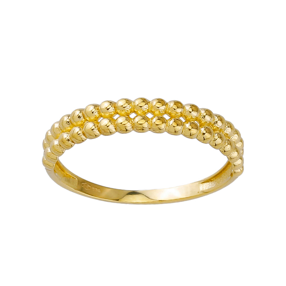 Ring Zweireihing 585/- Gelbgold 2043
