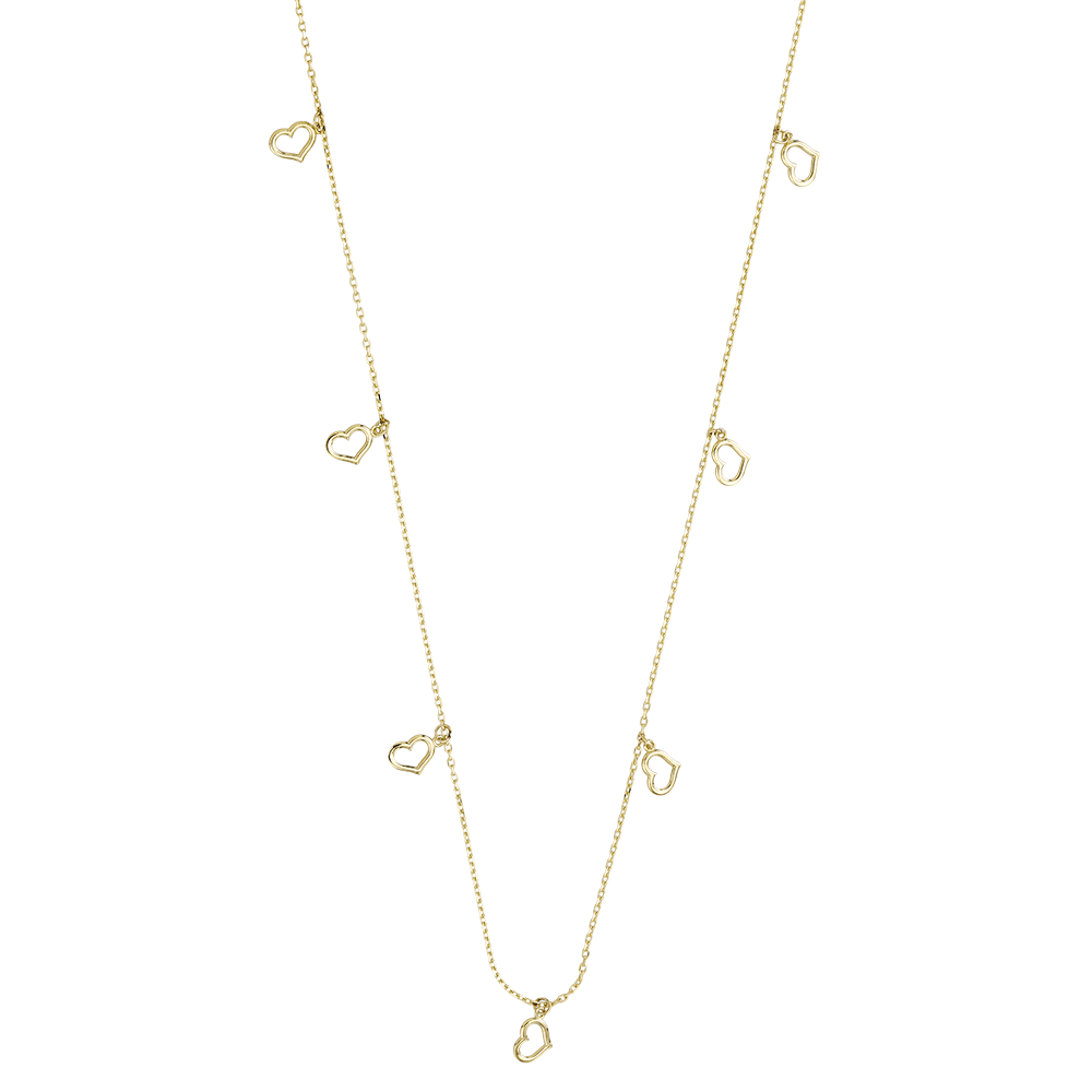Goldkette "Herz Anhänger" 44 cm Gelbgold 585/- 1053