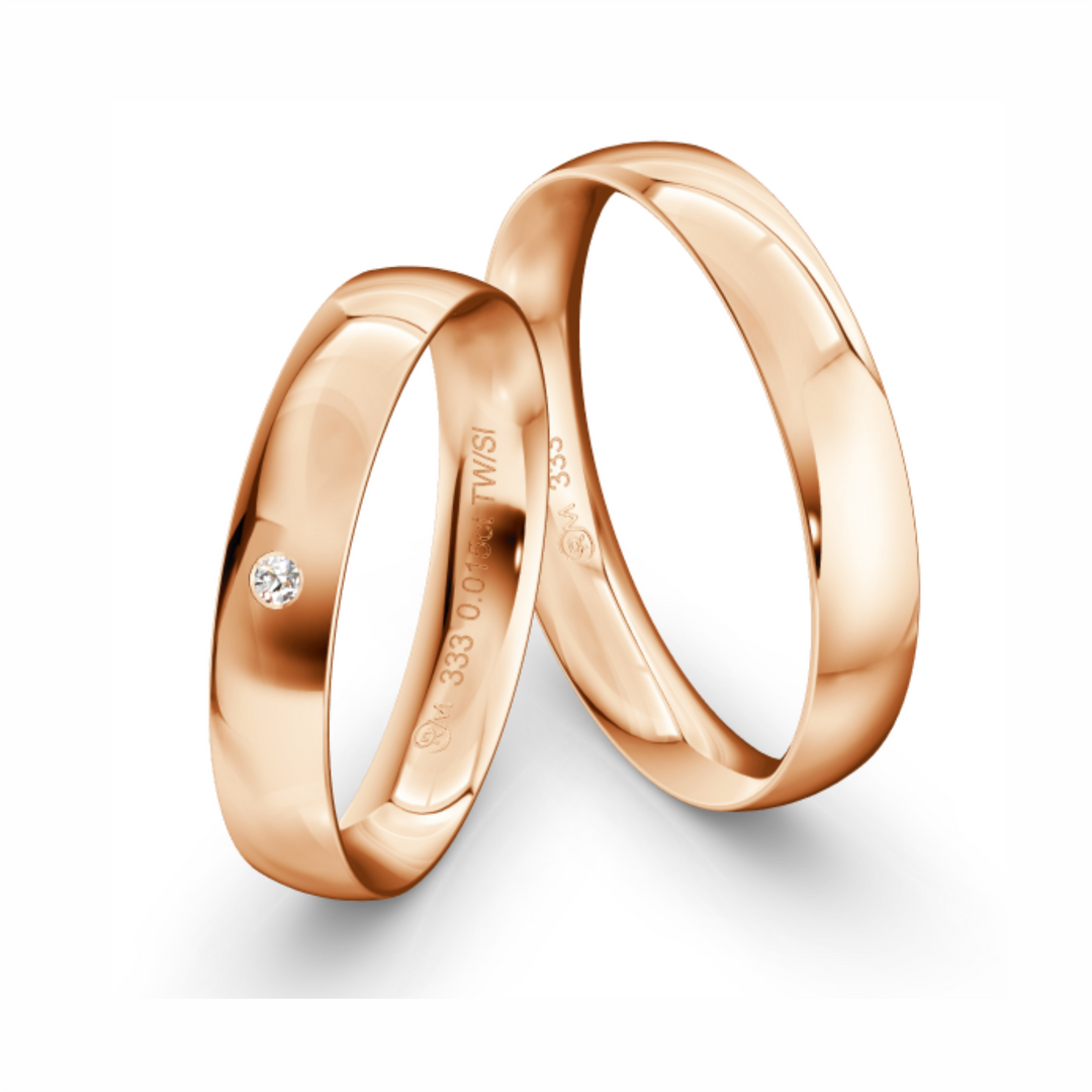 GT Trauringe in Rotgold GT04_RG