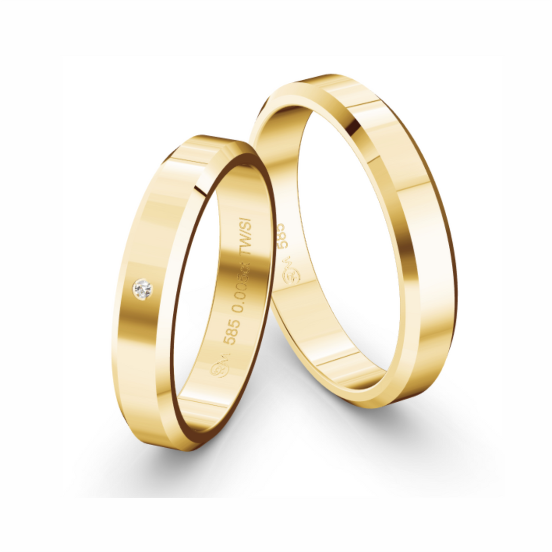 GT Trauringe in Gelbgold GT12_GG